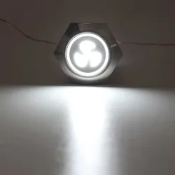 12v 19mm fan push button switch with LED - engine start - self-lock panelSwitches