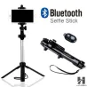 Tripod Bluetooth selfie -painiketta älypuhelimella