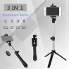 Tripod Bluetooth selfie -painiketta älypuhelimella
