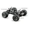 Carros9145 1/20 4WD 2.4G High Speed 28km/h Control Proporcional RC Car Buggy