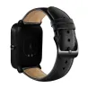 Ropa inteligenteBanda de reloj de cuero con hebilla negra para Xiaomi Huami Amazfit Bip