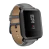 Ropa inteligenteBanda de reloj de cuero con hebilla negra para Xiaomi Huami Amazfit Bip