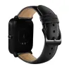 Ropa inteligenteBanda de reloj de cuero con hebilla negra para Xiaomi Huami Amazfit Bip