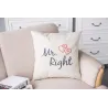 Fundas de cojinesMr. Mrs Alway Right - cotton mattress cover 44 * 44cm
