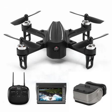 EX2mini Brushless 5,8G FPV - RC Drone Quadcopter RTF: Kameran kanssa FPV Monitor + Glasses - Mode 2 (Left Hand Throttle)