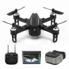 Chaqueine EX2mini Brushless 5.8G FPV - RC Drone Quadcopter RTF - Avec caméra + Moniteur FPV + Verres - Mode 2 (Throttle gauche)