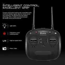 EX2mini Brushless 5,8G FPV - RC Drone Quadcopter RTF: Kameran kanssa FPV Monitor + Glasses - Mode 2 (Left Hand Throttle)