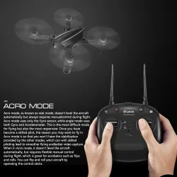 EX2mini Brushless 5,8G FPV - RC Drone Quadcopter RTF: Kameran kanssa FPV Monitor + Glasses - Mode 2 (Left Hand Throttle)