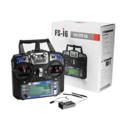 Drone PiezasTransmisor de radio RC FlySky FS-i6 2.4G 6CH AFHDS con receptor FS-iA6B para dron RC FPV