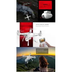 DronesGPS Syma X8PRO con cámara FPV de 720P WIFI - Altitude Hold - RC Drone Quadcopter