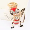 Bee de cristal - chaveiro