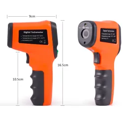 FOSHIO 10-999 RPM - Digitaaliset lasersädemittarit - non-contact-fotosähköauton nopeusmittari