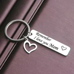 Lembre-se que eu te amo mãe e pai - chaveiro