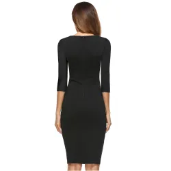 VestidosElegante - delgado - vestido de mujer con cinturón