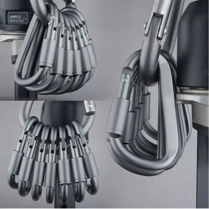 Aluminum carabiner - D type quick hook 6 pcs
