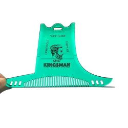 Beard shaping - beard-styling template with comb