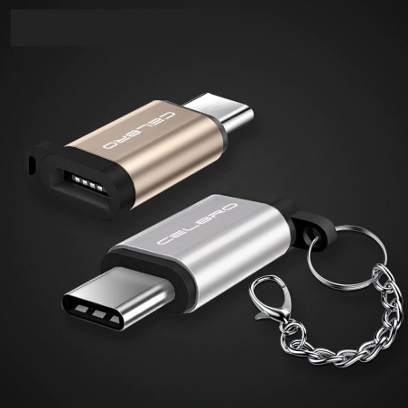 USB 3.1 Type C Adapter Cable - Micro USB Female to Type C Male