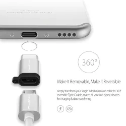 CablesAdaptador USB 3.1 Tipo C Cable - Micro USB Mujer a Tipo C Hombre