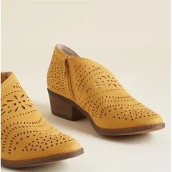 Oco fora - botas de tornozelo de couro