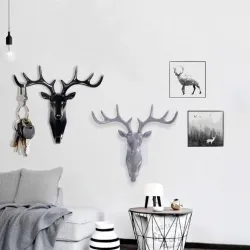 Deer head - wall hook - hanger