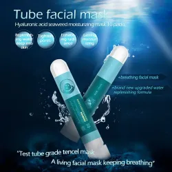 Acne behandling - blackhead remover - lysande mask med hyaluronsyra snigel essens 10 bitar