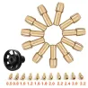 Brass Collet Chuck & M8*0.75 Dust Blower - Dremel Rotary 12pcsBits & drills