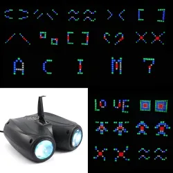 Iluminación de escenarios y eventosAuto & sonido activado - 128 LED RGBW - lámpara láser - proyector