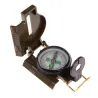 Boussole de l'armée pliable Portable avec lentilles vertes