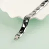 PulserasPulsera de acero inoxidable magnético pulido - Unisex