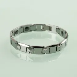 PulserasPulsera de acero inoxidable magnético pulido - Unisex