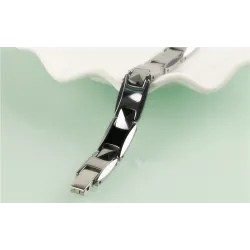 PulserasPulsera de acero inoxidable magnético pulido - Unisex
