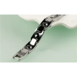 PulserasPulsera de acero inoxidable magnético pulido - Unisex