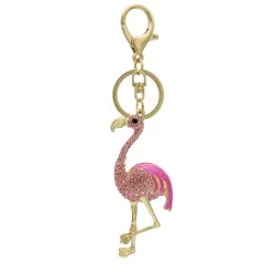 Kristallen Flamingo - sleutelhangerSleutelhangers
