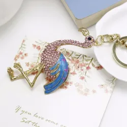 Cristal Flamingo - Chaveiro