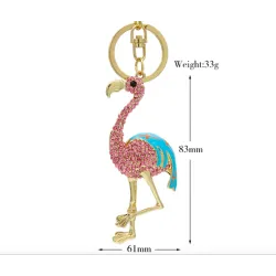 llaveroCristal Flamingo - Keychain