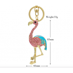 Crystal Flamingo - Keychain
