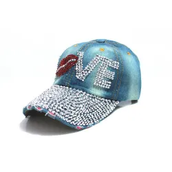 Crystal Love & läppar - baseball cap - unisex