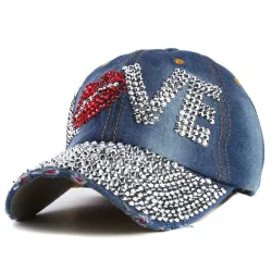 Amor de Cristal e lábios - boné de beisebol - unisex