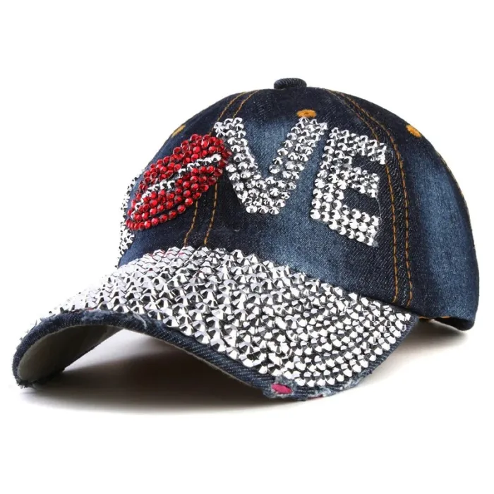 Crystal Love & läppar - baseball cap - unisex