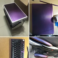 3D Envoltório de vinil de fibra de carbono - adesivo 10 * 100cm