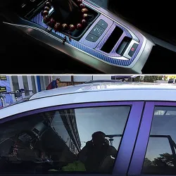 Pegatinas3D Carbon Fiber Vinyl Wrap - Pegatina 10 * 100cm