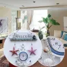 Retro Sea Anchor - Wooden Wall Clock - Välimeren tyyli