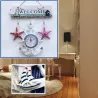 RelojesAnclaje de mar retro - Reloj de pared de madera - Estilo mediterráneo