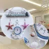 RelojesAnclaje de mar retro - Reloj de pared de madera - Estilo mediterráneo