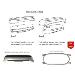 Ropa inteligenteBanda de cuero para Xiaomi Mi Band 3 - 4 reloj