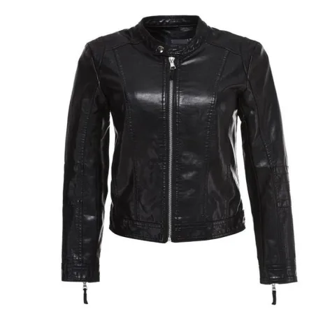 Leather-takki zipperillä