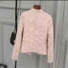 Giacca in pelle con cerniera