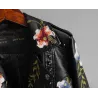 Punk-tyyli - Floral Embroidery - Nahkatakki