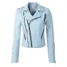 Weiche Lederjacke mit Reißverschluss