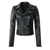 ChaquetasChaqueta de cuero suave con cremalleras